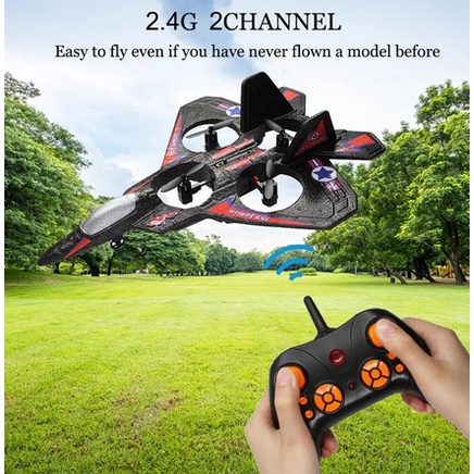 Mainan Pesawat Glider LC222 2.4ghz 6ch RC Plane Glider Busa VTOL
