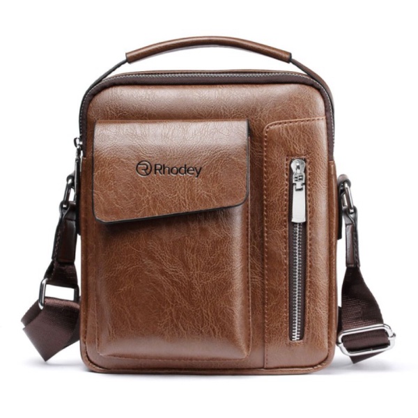

Promo Tas Selempang Pria Messenger Bag PU Leather - 8602 - Brown Diskon