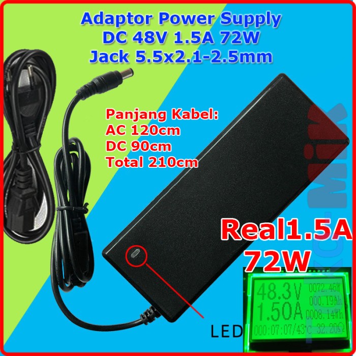 Adaptor Adaptor Dc 48V 1.5A Poe Power Supply 48Vdc 1.5 A Vdc 48 V Wifi Router
