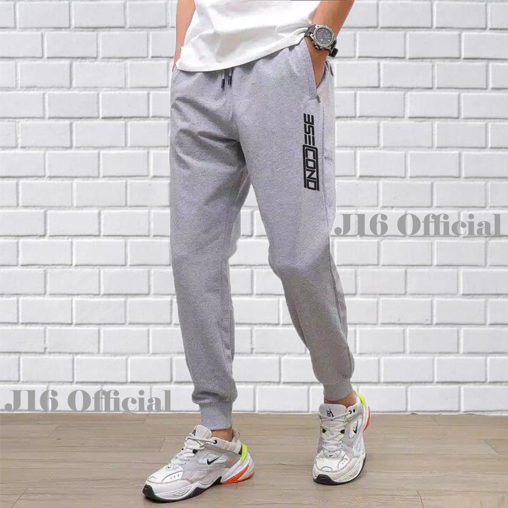 Celana Jogger PREMIUM 3SECOND Sweatpants Pria Wanita Training Panjang Olahraga Outdoor