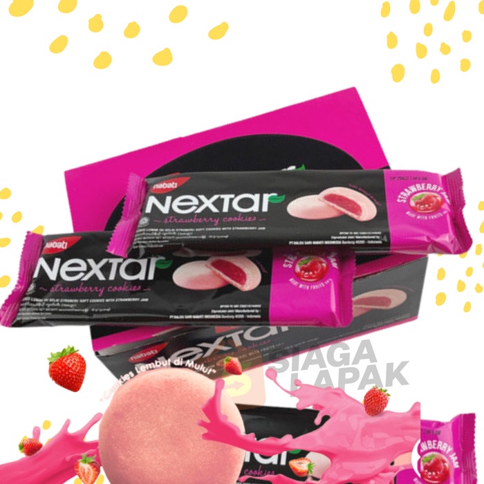 Nabati Nextar Stroberi Brownies Strawberry 34gr