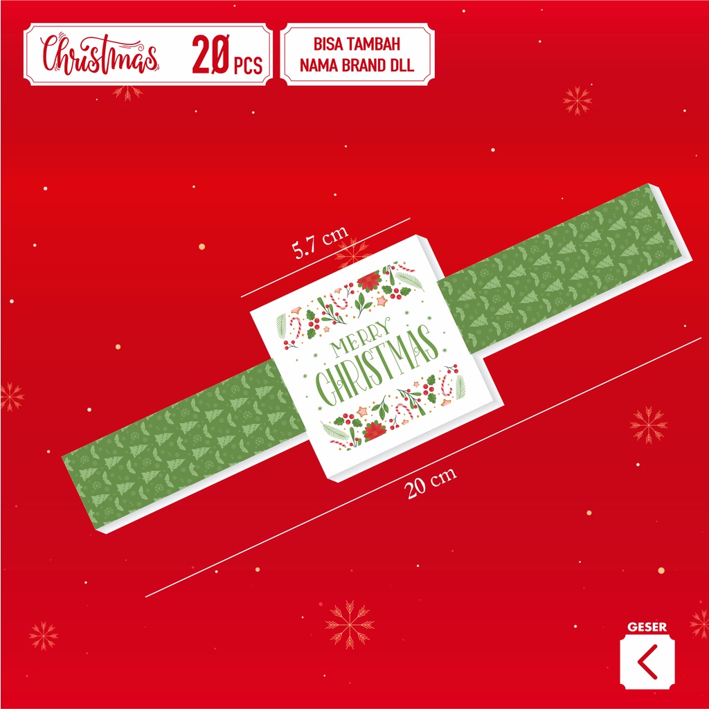 

sticker natal/christmas untuk toples kue kering dll Kotak tengah 2