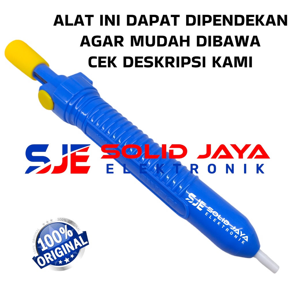 SEDOTAN TIMAH DEKKO DS-200 DS200 DS 200 ATRAKTOR DESOLDERING PUMP TINOL DEKO SOLDER SUCKER ONE TOUCH SOLDER ABSORTION ASLI ORI ORIGINAL