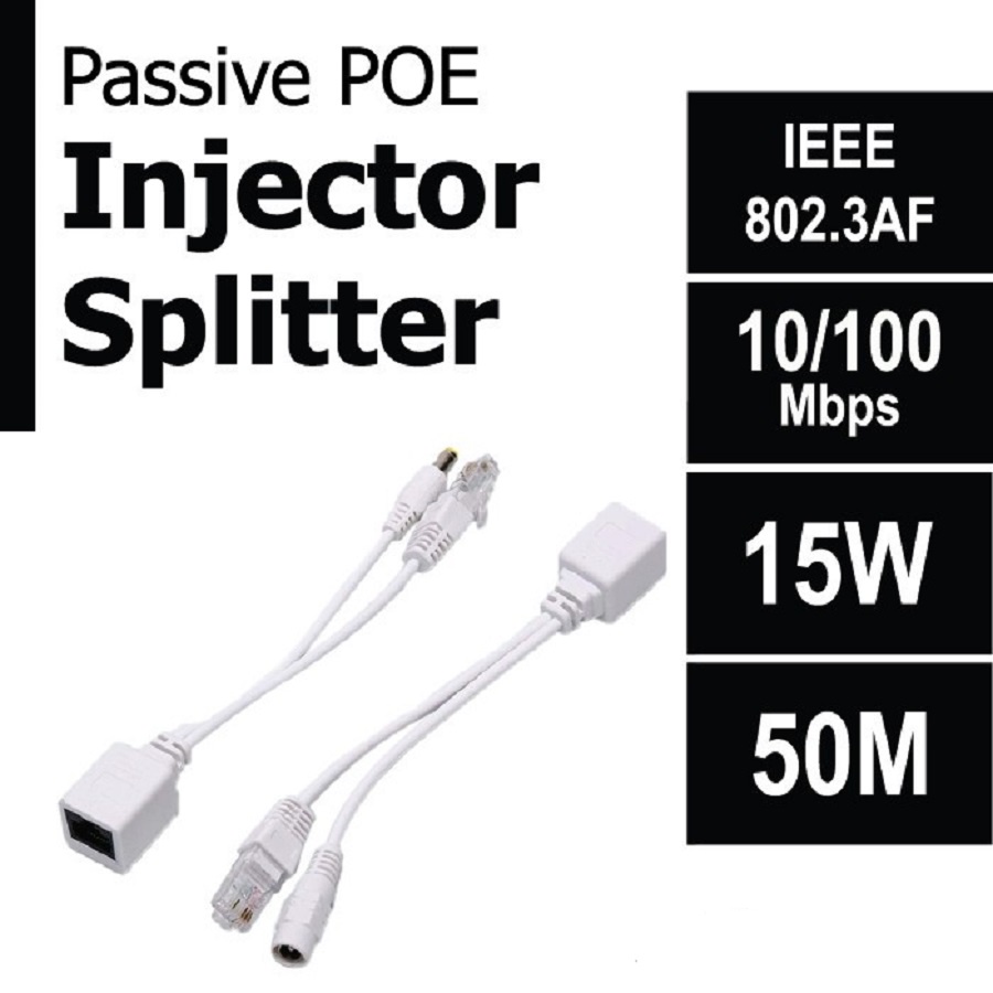 Kabel POE Injektor Kabel Poe Spliter CCTV Network IP Kamera Kabel