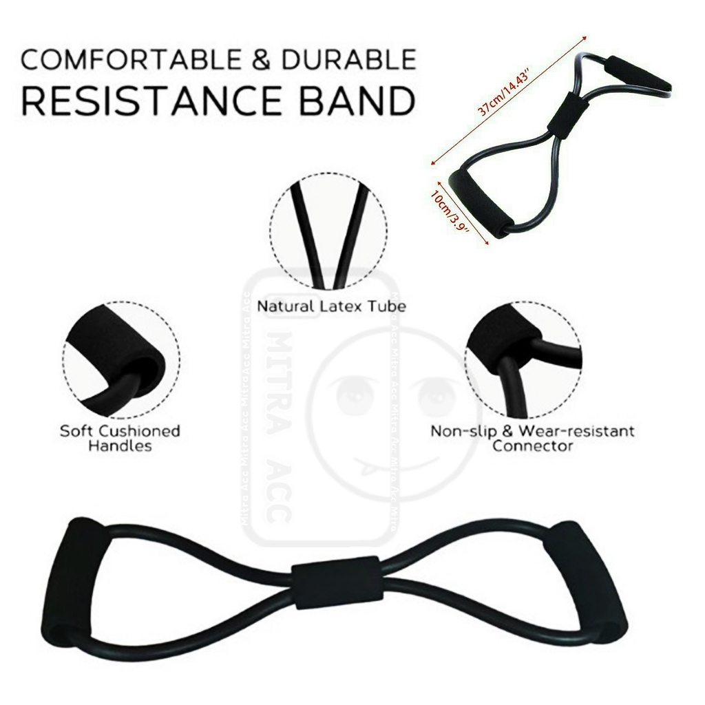 Tali Elastis Yoga Alat Olahraga Senam Gym Otot Fitness Elastic Band