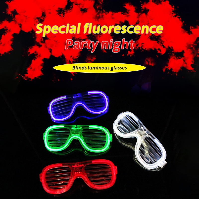 Kacamata Led Nyala Malam Colorfull Eyeglass Beauty Fashion
