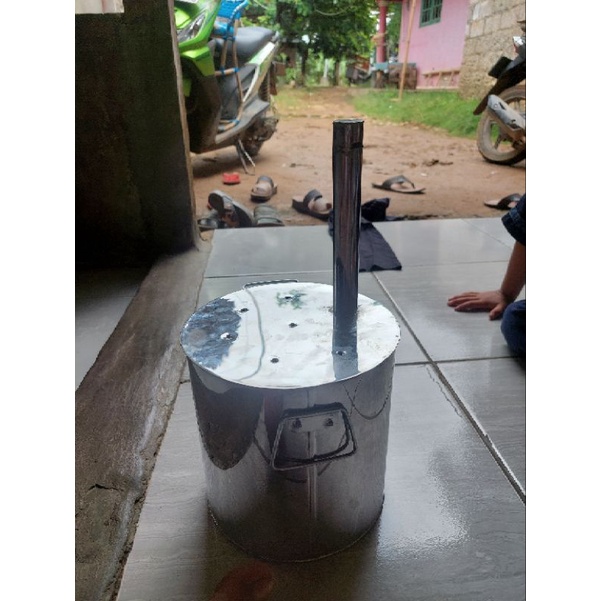 Dandang putu bambu bahan stanlist dan bisa bunyi saat mateng alat unyuk mengukus putu bambu