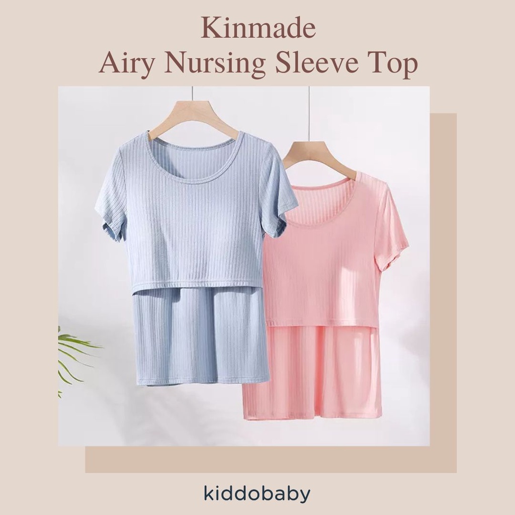 Kinmade Airy Nursing Sleeve Top | Baju Menyusui