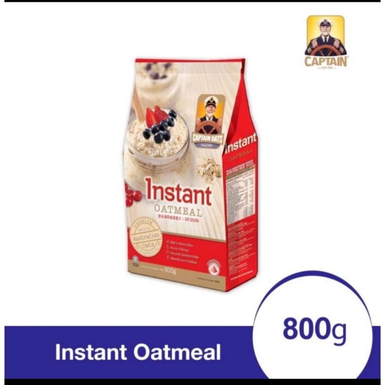 

CAPTAIN OAT INSTAN OATMEAL 800 Gram.