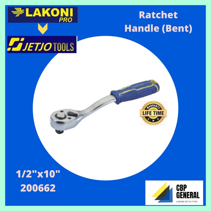 Shock Lakoni Pro Gagang Karet Sock Ratchet Handle 1/2"X10" 200662