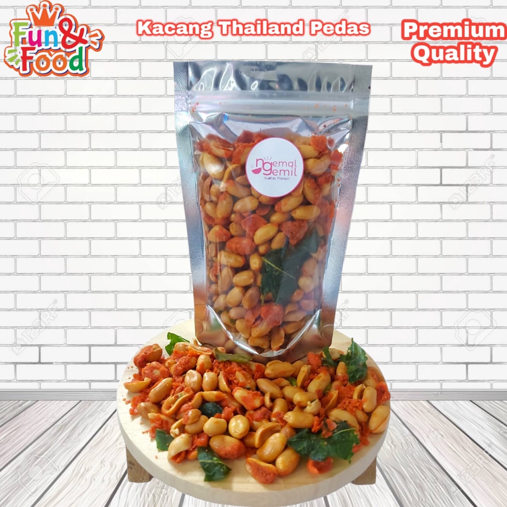 

Snack Kacang Thailand Pedas Crispy Daun Jeruk Kacang Crispy Homemade Kualitas Premium