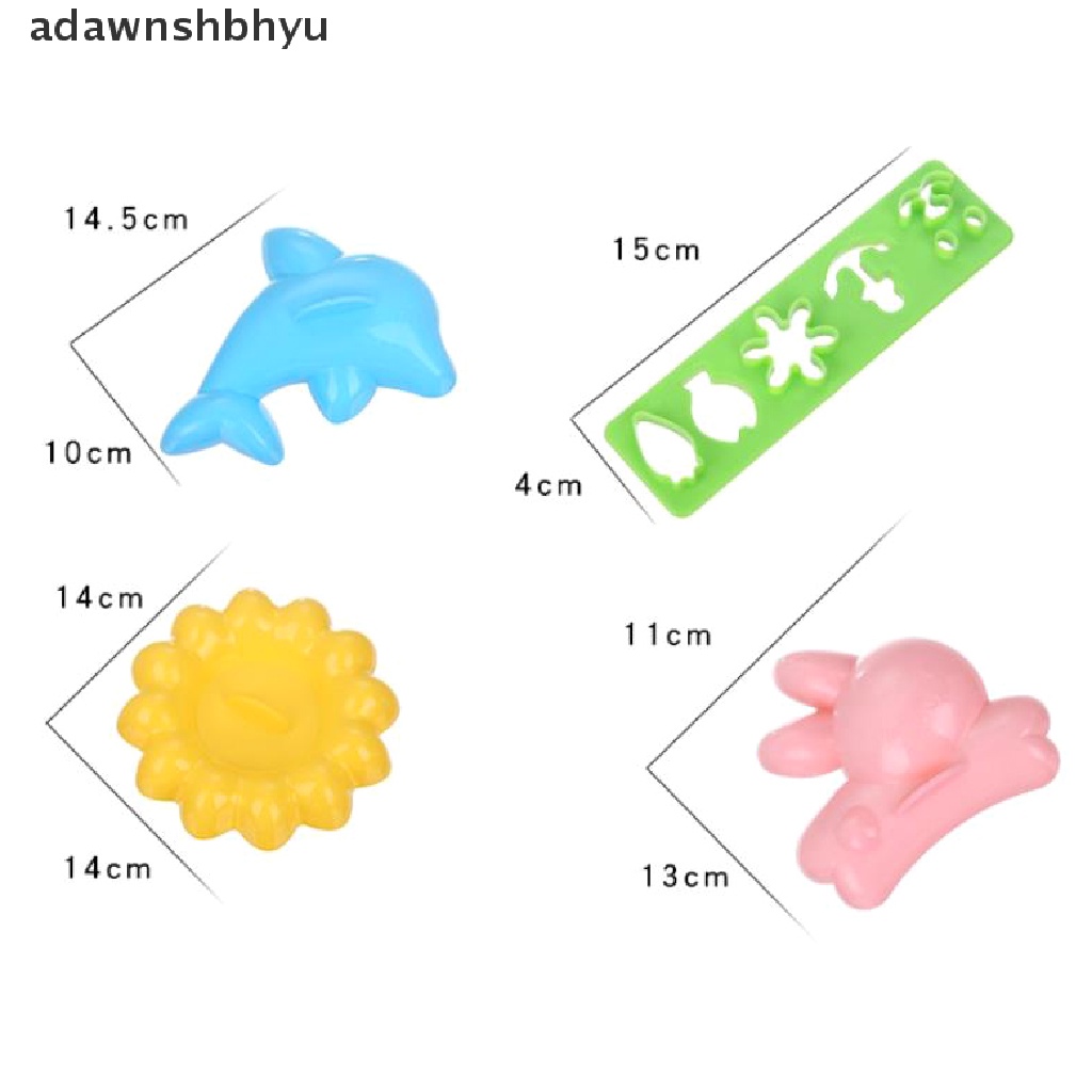 Adawnshbhyu 1Set Cetakan Sushi Dapur Kelinci Dolphins Rice Ball Mold DIY Bento Maker Tool ID