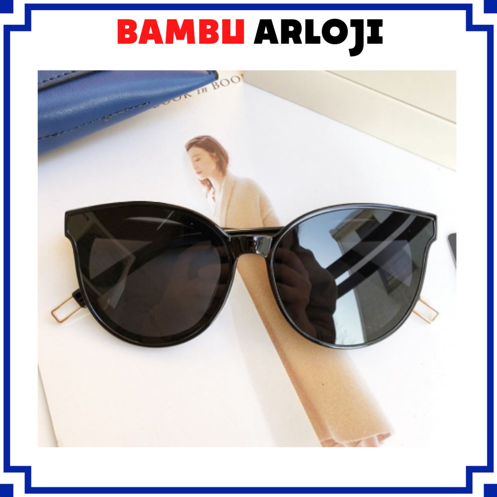 BAJ Kacamata Wanita Korean Design Retro Mata Kucing Kaca mata Hitam Wanita Sunglasses - KC021 GM