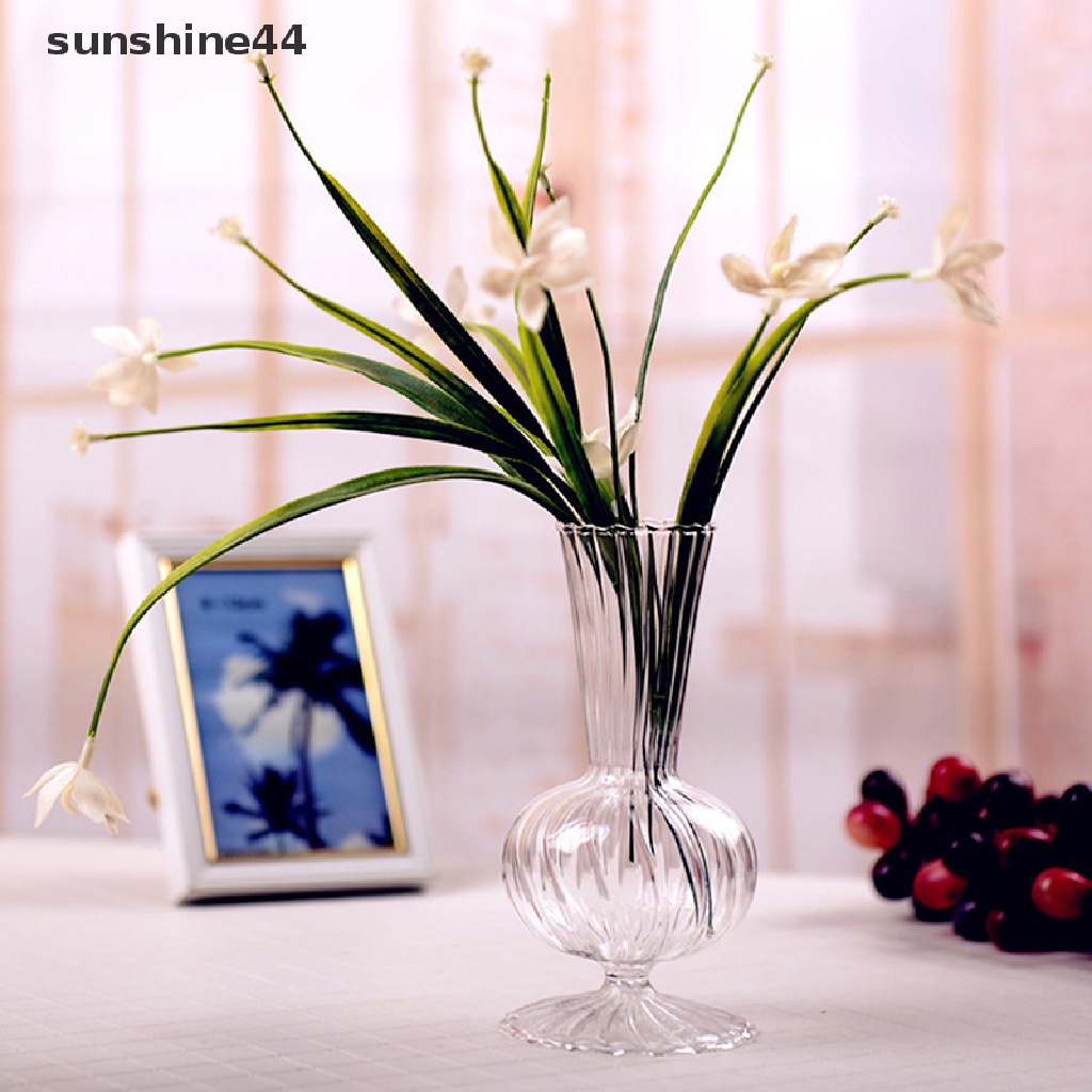 Sunshine Vas Bunga / Tanaman Terrarium Gaya Nordic Bahan Kaca Transparan