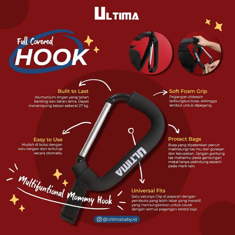 Ultima Mommy Stroller Hook / Gantungan Stroller