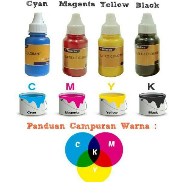 Querca Latex Colorant. Pewarna Latex 35 Ml. Bisa Pilih Warna