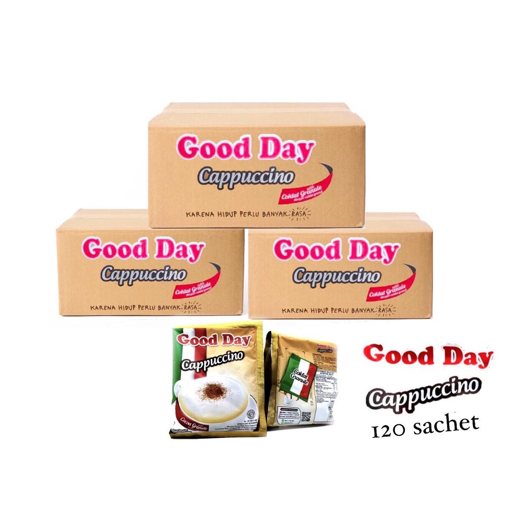

Kopi Good Day Cappucino 120 Pcs