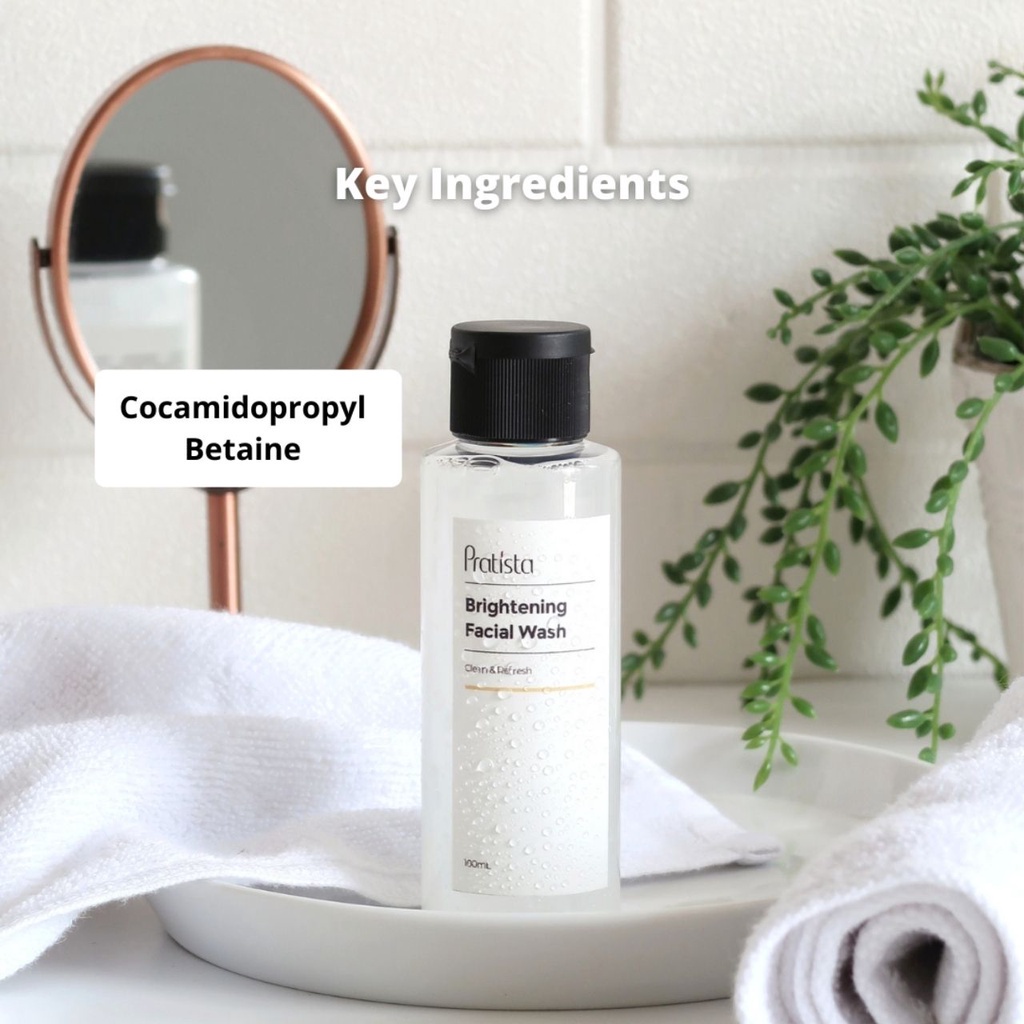 Sabun Wajah Pratista Brightening Facial Wash With AHA Pratista Skincare Sabun Cuci Muka Pudarkan Flek Hitam Pratista Ori