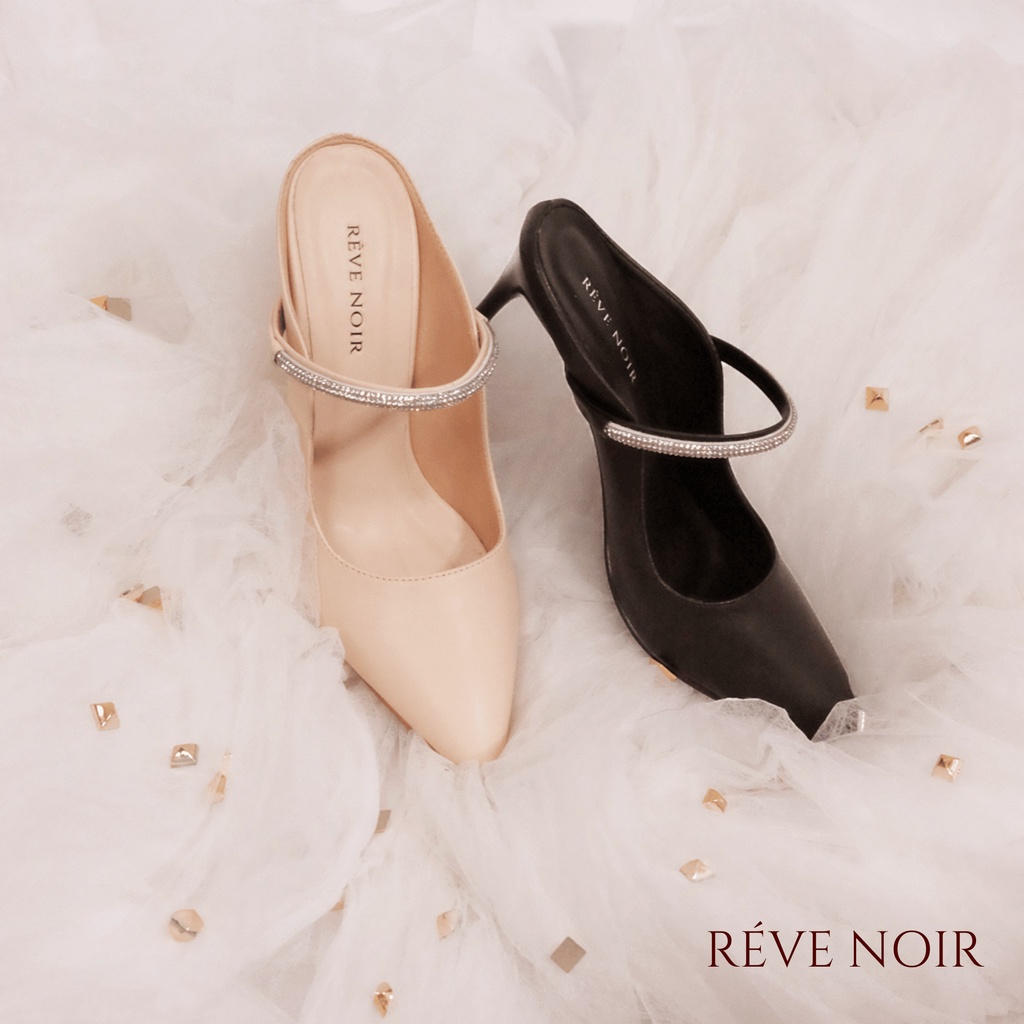 REVENOIR Valerie Slip On Heels 7 cm | Sepatu Heels Wanita | Heels Kant