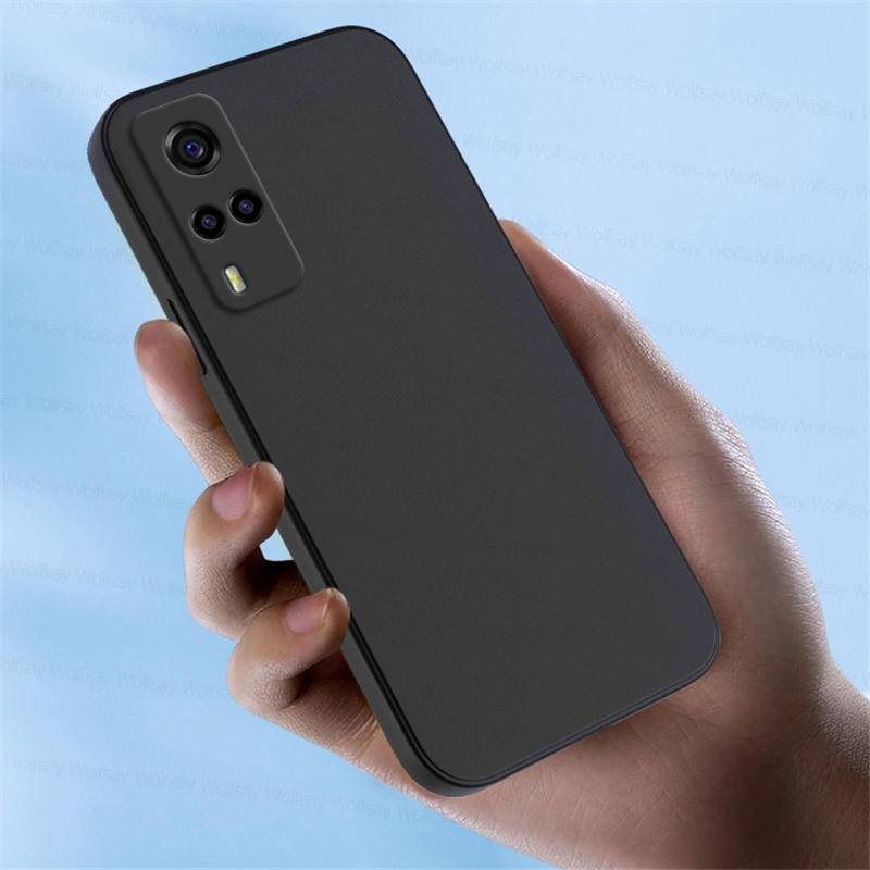 Untuk Vivo Y31 Y51s Y53s Y51A 4G Case Cover Case Shockproof Liquid Silicon Pelindung Ponsel Casing Belakang