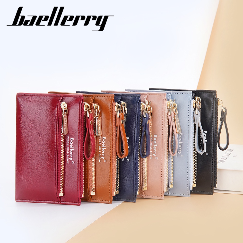 BAELLERRY N3237 Dompet Kartu Wanita Bahan Kulit PU Leather Premium WATCHKITE WKOS