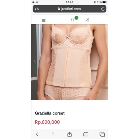 FIORI KORSET / Graziella korset black size 34