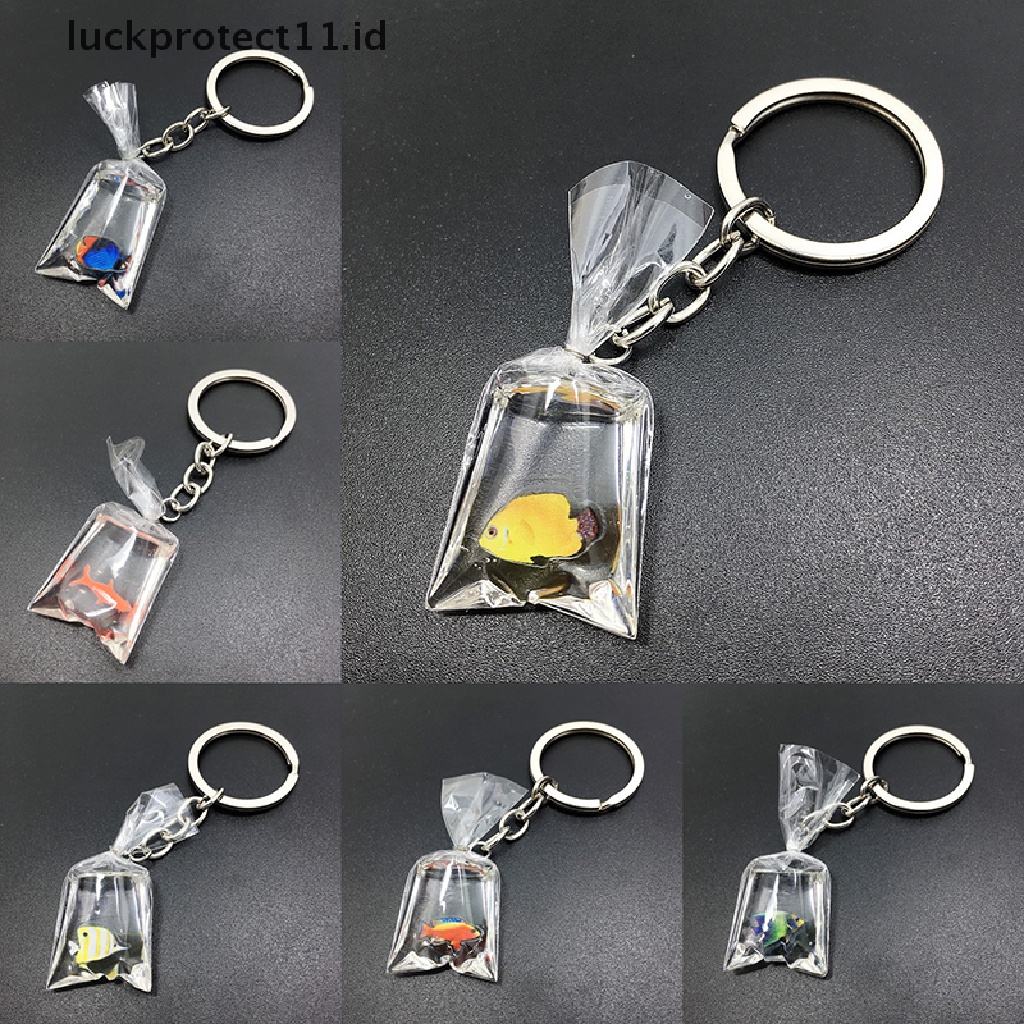 /Fashion Hot// Fashion// Resin Bentuk Ikan Mas Gantungan Kunci Kantong Air Ikan Ch Resin Ikan Ch Liontin.