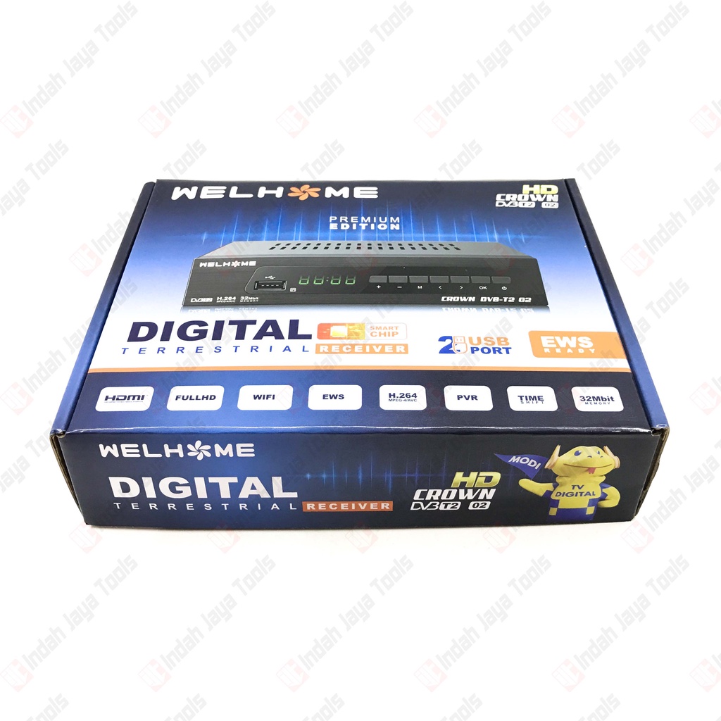 WELHOME Set Top Box TV Digital DVB T2 - STB Full HD HDMI Receiver