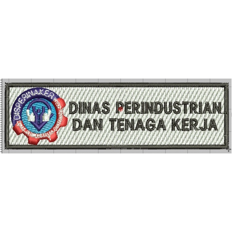 Badge DINAS PERINDUSTRIAN TENAGA KERJA (bordir)