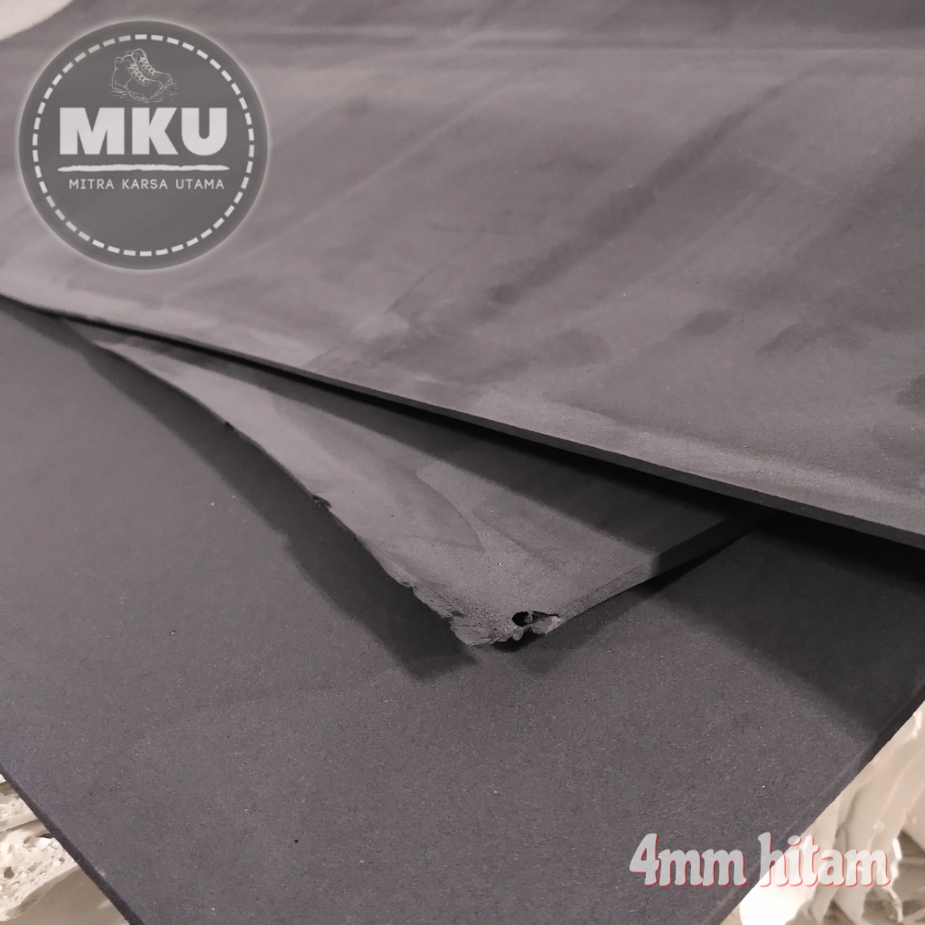 Spon Eva 130x230cm Lembaran Tebal 4mm Hitam | Busa Ati | Spon Ati
