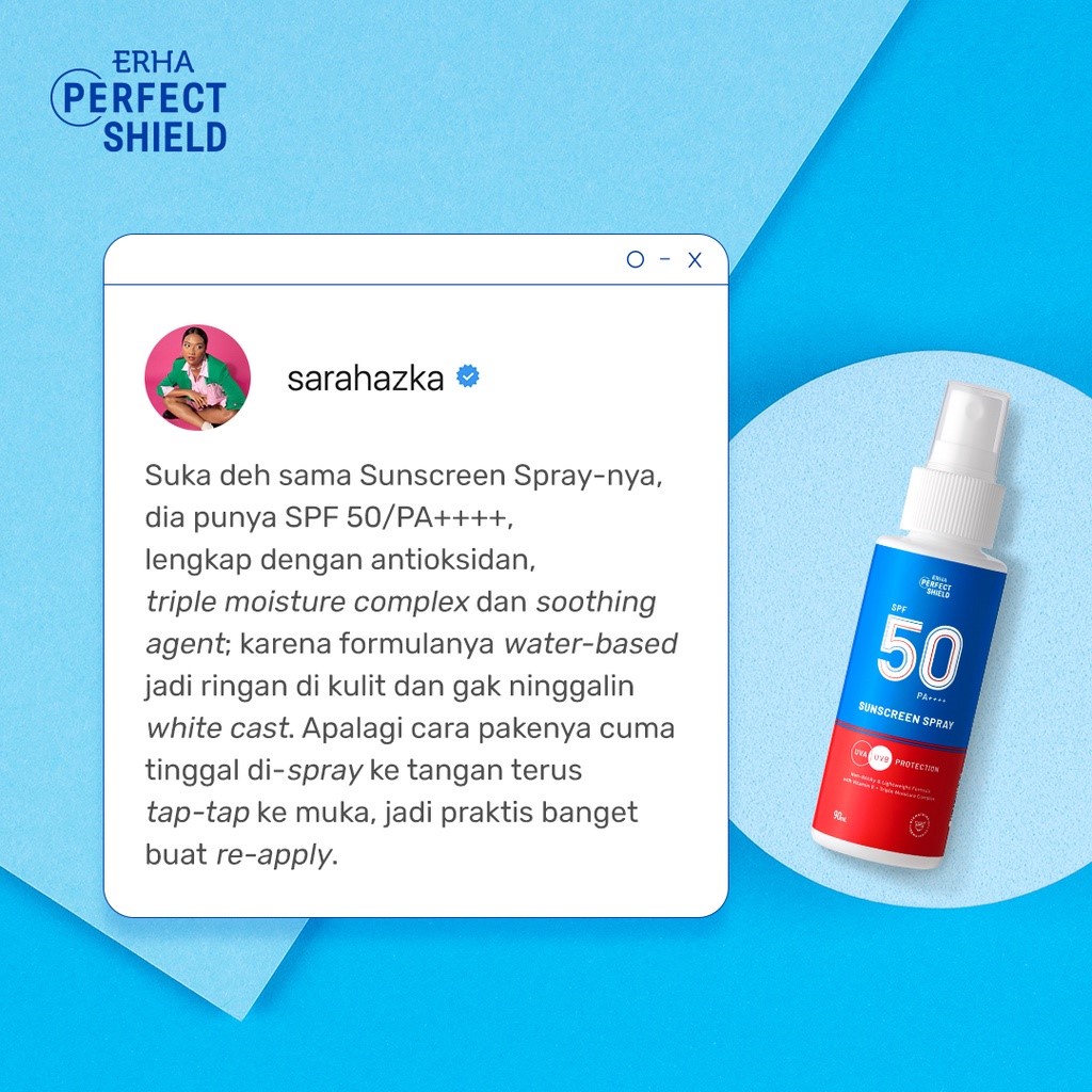 ERHA Perfect Shield Suncreen Spray SPF 50++++ 90 ml