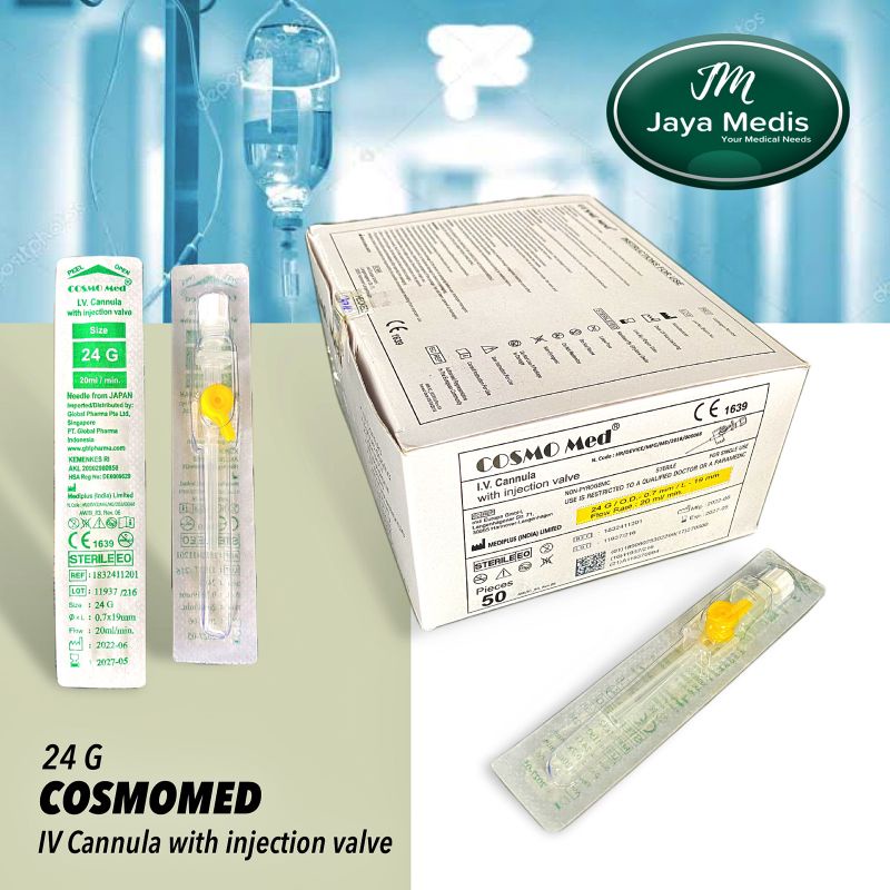 COSMOMED CANNULA WITH INJECTION VALAVE