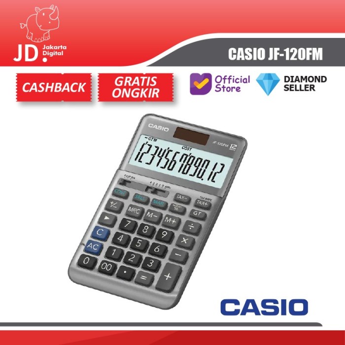 

CASIO JF-120FM - KALKULATOR #ORIGINAL