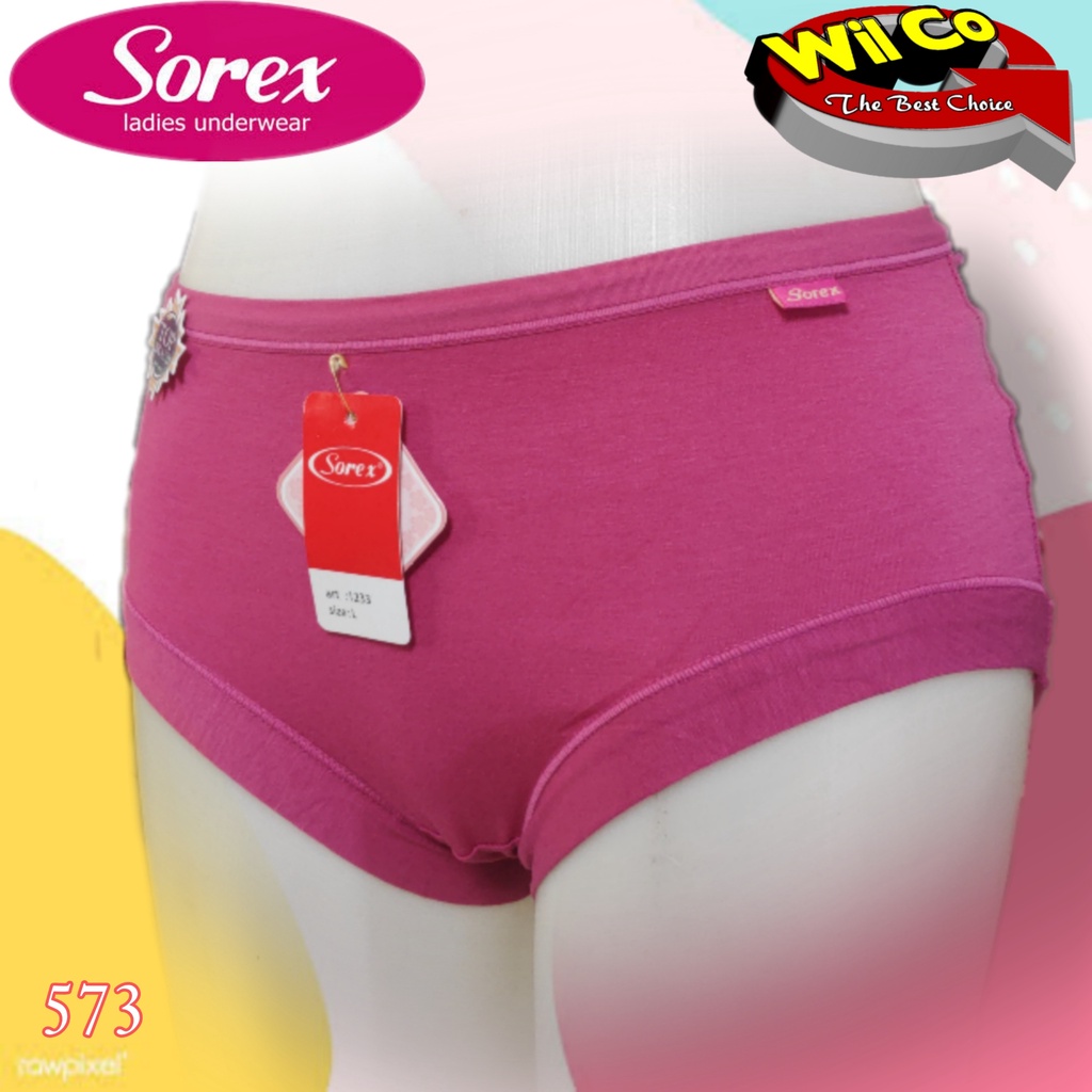 K573 - (Harga Per 1 Potong) CELANA DALAM WANITA PAKAIAN WANITA PAKAIAN DALAM KATUN SOFT AND COMFORT SOREX SIZE M - XXL