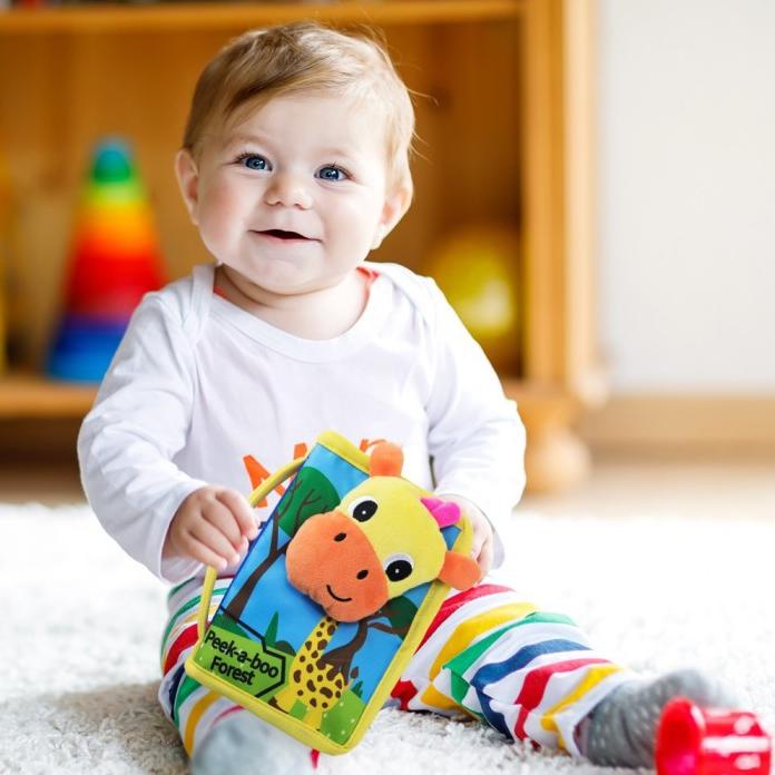 Mainan Sensory Edukasi Bayi Buku Kain Boneka 3D Busy Cloth Book Animal