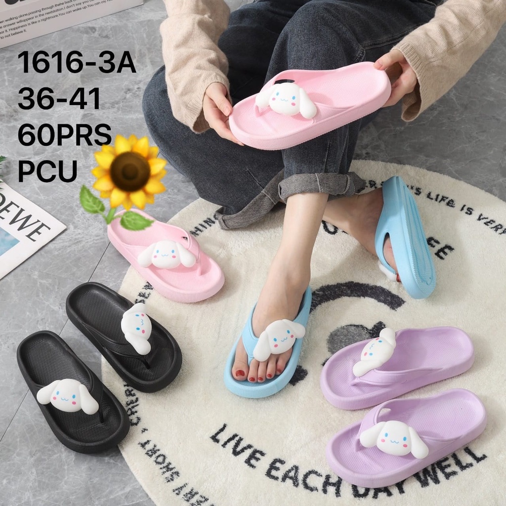 Sandal Karet Jelly Wedges Wanita Import Model Fashion KoreaTerbaru Original Kekinian by AGUNG STYLE Balance 1616-3A