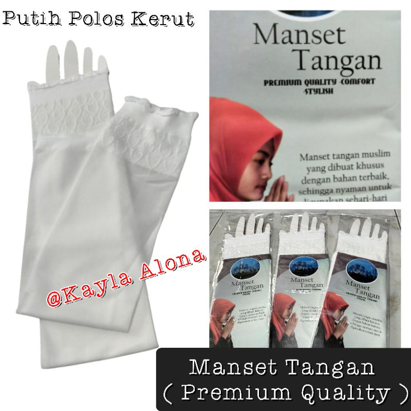 MANSET PUTIH POLOS KERUT