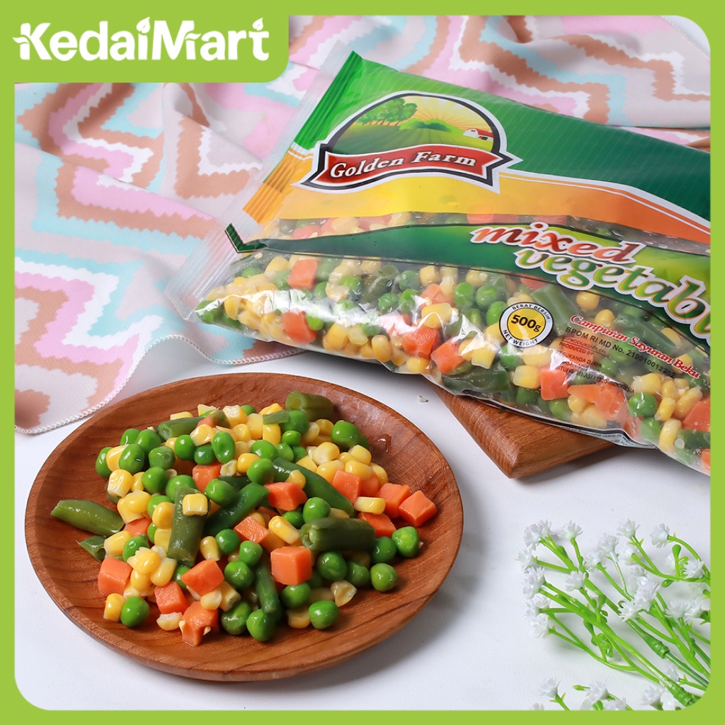 

Golden Farm Mix Vegetables 500 Gram