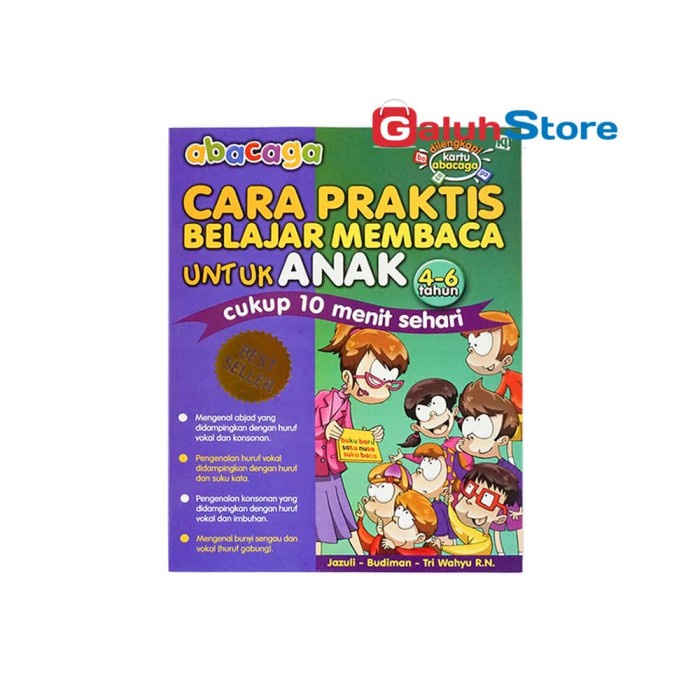BUKU BACAAN ABACAGA CARA PRAKTIS BELAJAR MEMBACA ANAK
