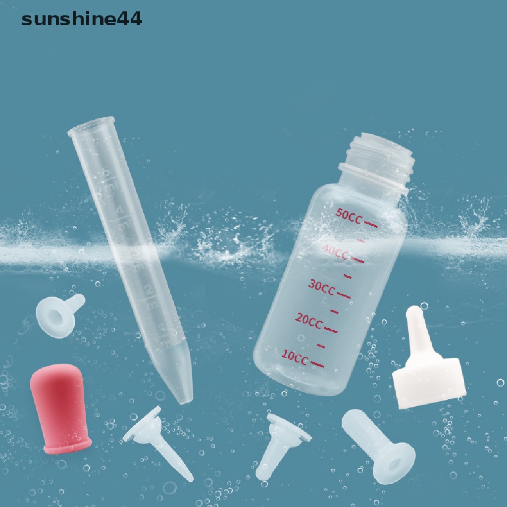 Sunshine Puppy Kitten Feeding Bottle Set Botol Susu Air Menyusui Anjing Kucing Bady.