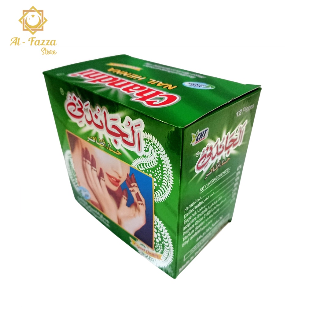 Pacar Kuku Chandni Nail Henna Original Pakistan 1bok isi 12pcs - Henna nail Chone