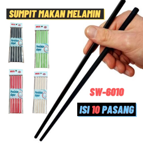 Sumpit makanan melamin SW-6010/ stainless SW-6011