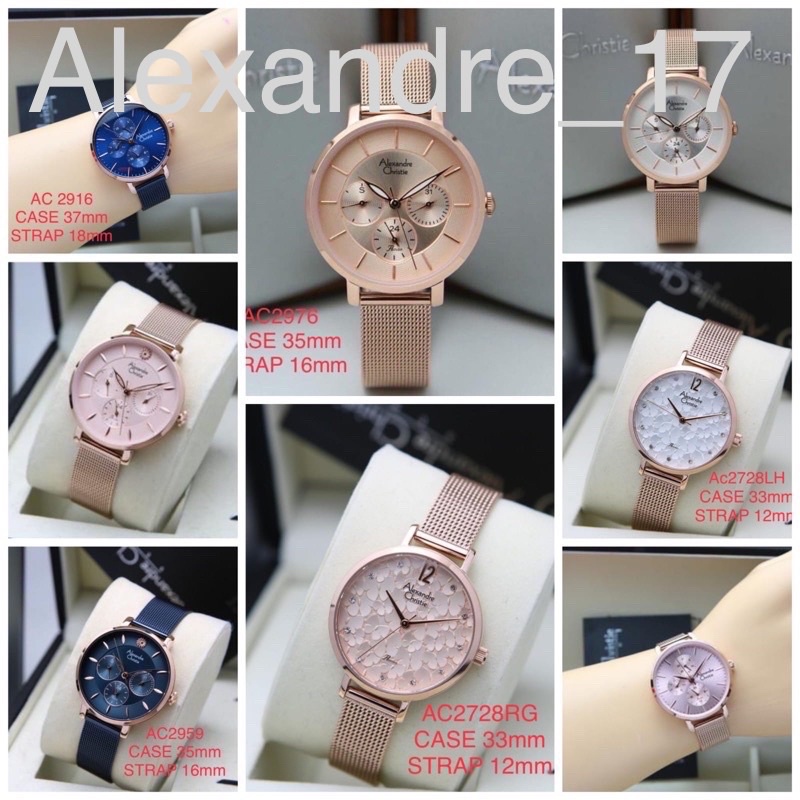 RB AC 2682 Alexandre Christie AC 2959 LHR 2916 / 2870 / 2728 JAM TANGAN WANITA ORIGINAL AC 2682 2916