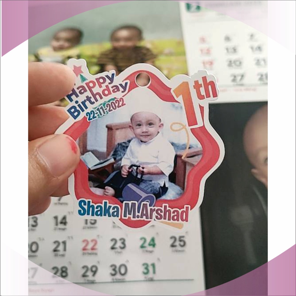 

[ isi 20 ]CETAK HANGTAG Ulang Tahun Hang tag Anak Suvenir Custom Birthday Souvenir Tag Card Custom Toko_Blacu
