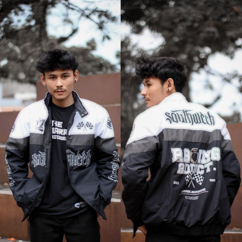 SOUTHWEEK | Nascar Jacket Motowear Racing Addiction - Jaket Motor Pria/Wanita