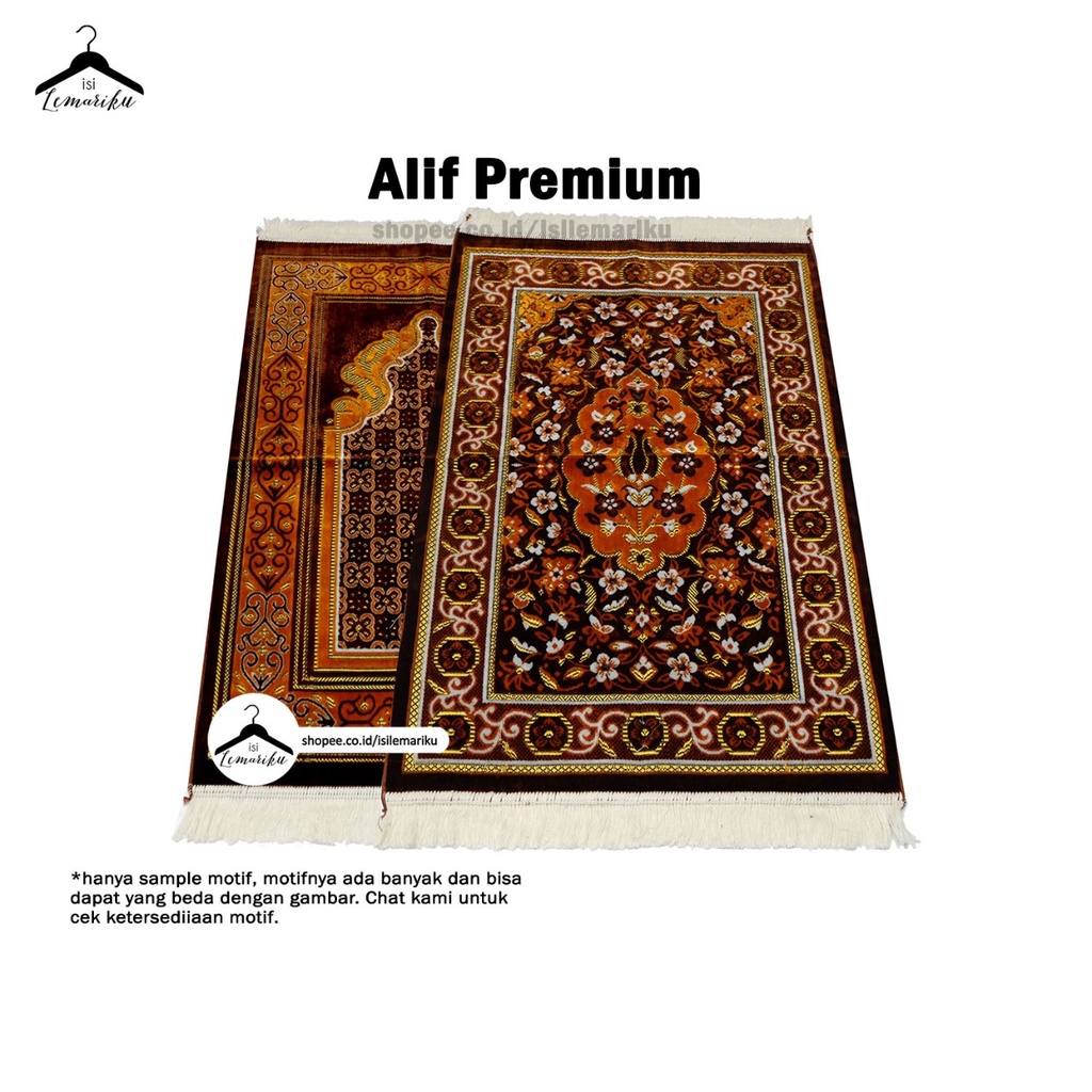 Sajadah Bulu Turkey ALIF Premium Spiegel 110 x 65 cm