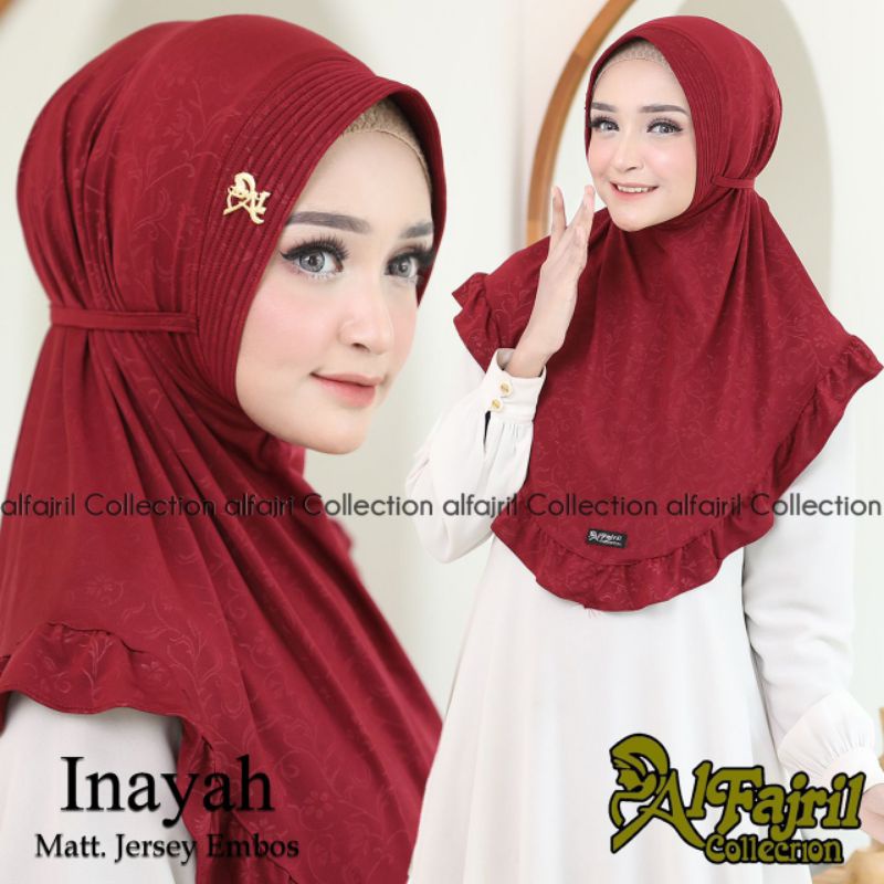 JILBAB JERSEY EMBOS INAYAH ATAYA ORI AL FAJRIL