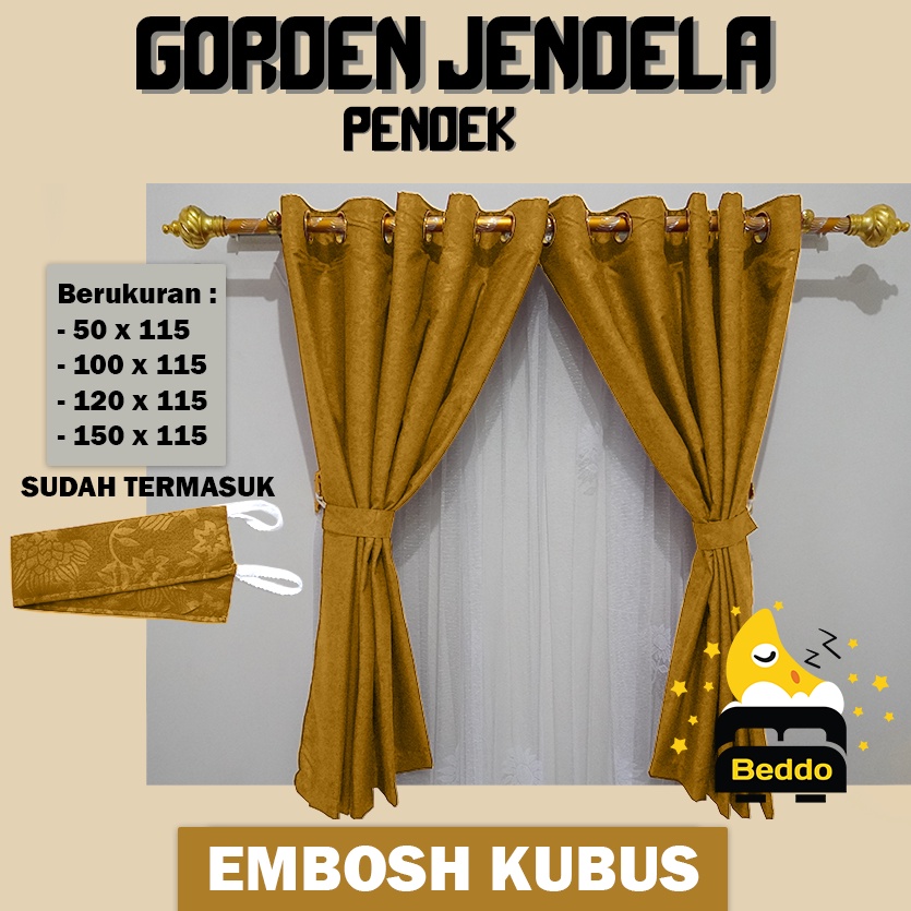 GT100 - GORDEN JENDELA VENTILASI MINIMALIS 10 RING EMBOSH DAN AESTHETIC TERLARIS L NON HOOK