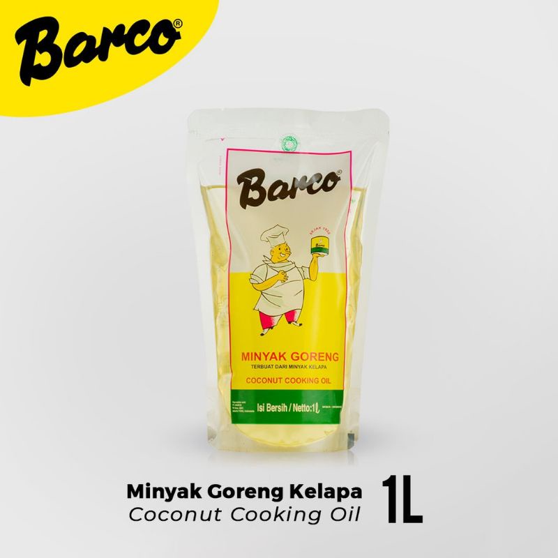 

Barco Minyak Goreng Kelapa/Coconut Oil Pouch 1 Liter Reffil