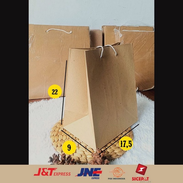 

PAPERBAG POLOS COKLAT UK 17,5 × 9 × 22 PAPERBAG KERTAS PAPERBAG MOTIF PAPERBAG MURAH KANTONG KERTAS